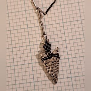 Silver Arrowhead Pendant Necklace
